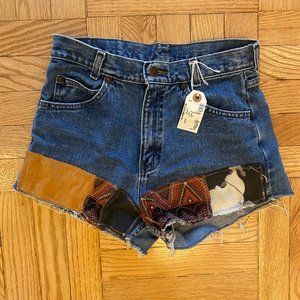 Dirty Denim Vintage One of a Kind Patchwork Shorts